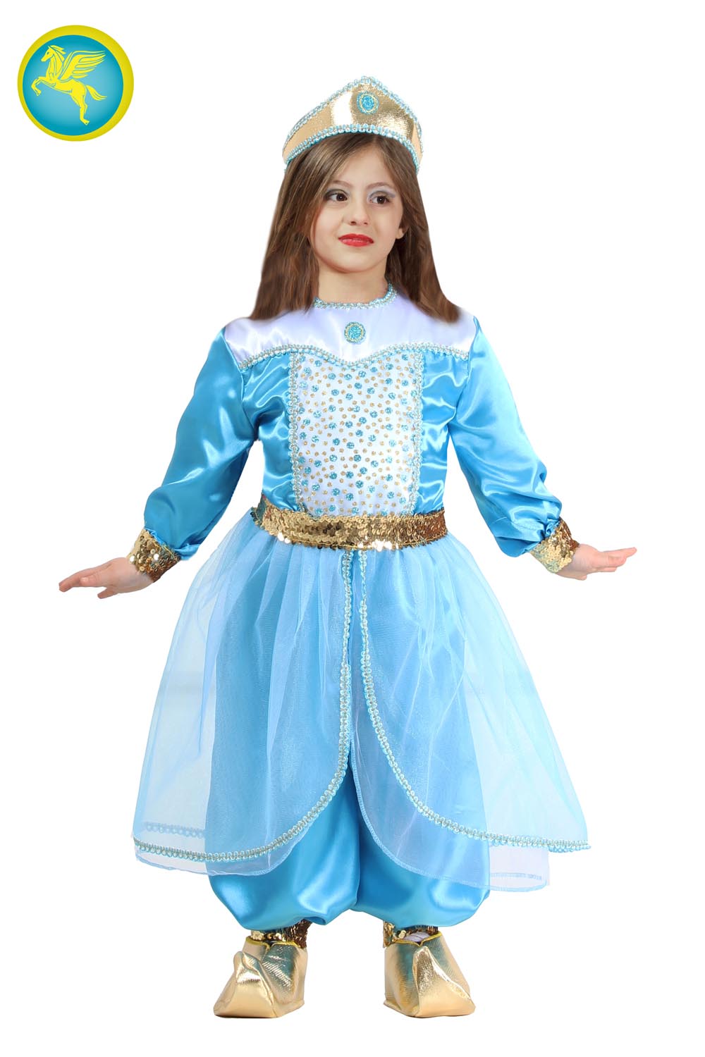 Costume principessa sale jasmine bambina